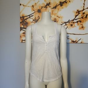 Aeropostale white henley tank top